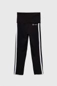 Дитячі легінси adidas G TR-ES 3S колір чорний з аплікацією