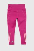 Дитячі легінси adidas G TI 3S OPT колір фіолетовий з принтом