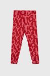 Дитячі легінси Tommy Hilfiger колір рожевий візерунок Дитячі легінси Tommy Hilfiger колір рожевий візерунок