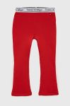 Дитячі легінси Tommy Hilfiger колір червоний однотонні Дитячі легінси Tommy Hilfiger колір червоний однотонні