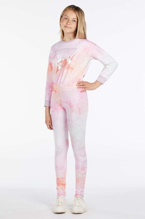 Дитячі легінси Guess колір рожевий візерунок (2850981) Дитячі легінси Guess колір рожевий візерунок (2850981)