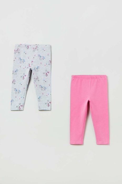 Дитячі легінси OVS колір сірий візерунок (3128244) Дитячі легінси OVS колір сірий візерунок (3128244)