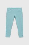 Дитячі легінси United Colors of Benetton однотонні колір блакитний (2984417) Дитячі легінси United Colors of Benetton однотонні колір блакитний (2984417)