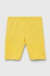 Дитячі легінси United Colors of Benetton колір жовтий однотонні (3282639) Дитячі легінси United Colors of Benetton колір жовтий однотонні (3282639)