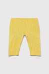 Дитячі легінси United Colors of Benetton колір жовтий візерунок Дитячі легінси United Colors of Benetton колір жовтий візерунок