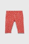 Дитячі легінси United Colors of Benetton колір червоний візерунок Дитячі легінси United Colors of Benetton колір червоний візерунок