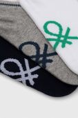 Дитячі шкарпетки United Colors of Benetton 3-pack колір синій (3207076) Дитячі шкарпетки United Colors of Benetton 3-pack колір синій (3207076)