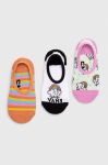 Дитячі шкарпетки Vans RAINBOW RIDER CANOODLE White/Black 3-pack колір барвистий
