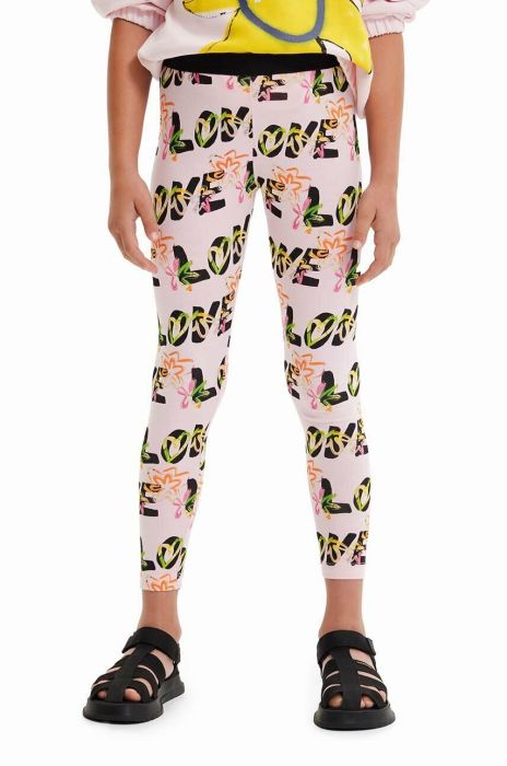 Дитячі легінси Desigual колір рожевий візерунок (3045061) Дитячі легінси Desigual колір рожевий візерунок (3045061)