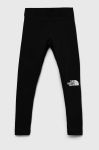 Дитячі легінси The North Face колір чорний з принтом Дитячі легінси The North Face колір чорний з принтом