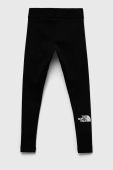 Дитячі легінси The North Face колір чорний з принтом Дитячі легінси The North Face колір чорний з принтом