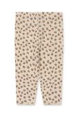 Дитячі бавовняні легінси Konges Sl?jd колір білий з принтом