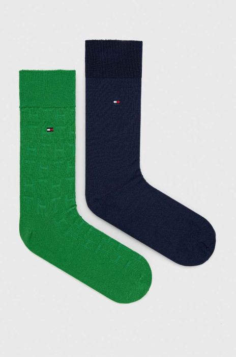 Шкарпетки Tommy Hilfiger 2-pack чоловічі колір зелений (3185213) Шкарпетки Tommy Hilfiger 2-pack чоловічі колір зелений (3185213)