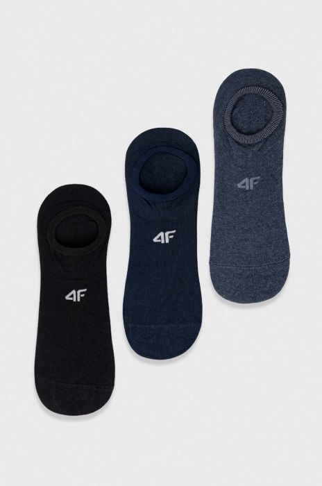 Шкарпетки 4F 3-pack чоловічі колір синій Шкарпетки 4F 3-pack чоловічі колір синій