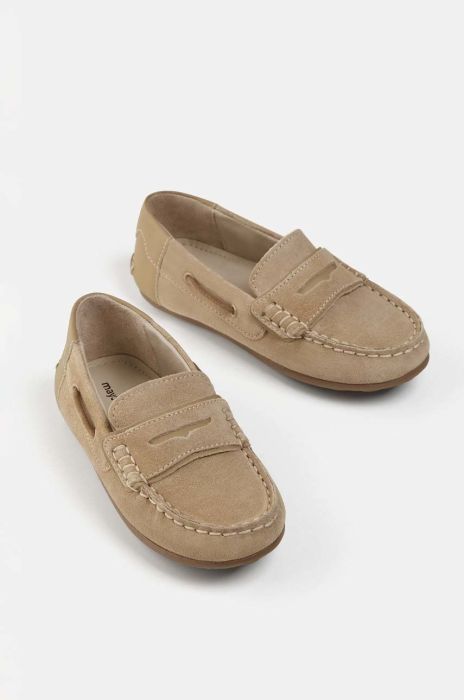 Дитячі замшеві мокасини Mayoral колір бежевий (2961118) Дитячі замшеві мокасини Mayoral колір бежевий (2961118)