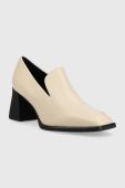 Шкіряні туфлі Vagabond Shoemakers HEDDA колір бежевий каблук блок 5503.001.02