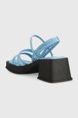 Шкіряні сандалі Vagabond Shoemakers HENNIE 5337.101.63 колір блакитний Шкіряні сандалі Vagabond Shoemakers HENNIE 5337.101.63 колір блакитний