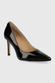 Шкіряні туфлі Guess DAFNE13 колір чорний FL7D13 PAT08 Шкіряні туфлі Guess DAFNE13 колір чорний FL7D13 PAT08