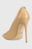 Шкіряні туфлі Guess Felyx4 колір бежевий