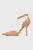 Шкіряні туфлі Guess Sydnie колір бежевий Шкіряні туфлі Guess Sydnie колір бежевий