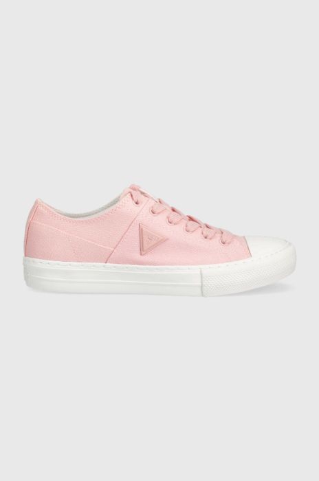 Кеди Guess Pranze жіночі колір рожевий Кеди Guess Pranze жіночі колір рожевий