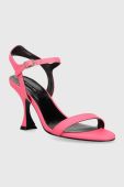 Шкіряні сандалі Patrizia Pepe колір рожевий 8X0057 L011 M443