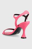 Шкіряні сандалі Patrizia Pepe колір рожевий 8X0057 L011 M443