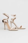 Шкіряні сандалі Elisabetta Franchi колір бежевий SA01L31E2