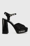 Сандалі Love Moschino San Lod Quadra 120 колір чорний JA1605CG1G Сандалі Love Moschino San Lod Quadra 120 колір чорний JA1605CG1G