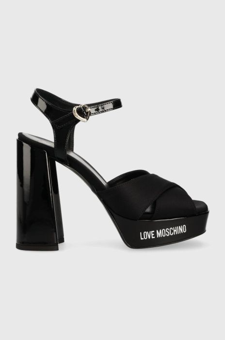 Сандалі Love Moschino San Lod Quadra 120 колір чорний JA1605CG1G Сандалі Love Moschino San Lod Quadra 120 колір чорний JA1605CG1G