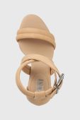 Замшеві сандалі Dkny CANDRA колір бежевий