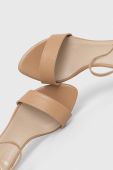 Шкіряні сандалі Baldowski колір бежевий (3233593)