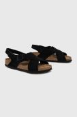 Замшеві сандалі Birkenstock Tulum SFB жіночі колір чорний 1024086-black