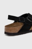 Замшеві сандалі Birkenstock Tulum SFB жіночі колір чорний 1024086-black