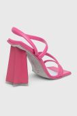 Сандалі Chiara Ferragni CF3134_011 колір рожевий CF STAR HEEL 100 Сандалі Chiara Ferragni CF3134_011 колір рожевий CF STAR HEEL 100