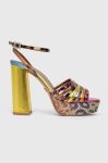Шкіряні сандалі Kurt Geiger London Pierra 8882299999 колір барвистий Шкіряні сандалі Kurt Geiger London Pierra 8882299999 колір барвистий