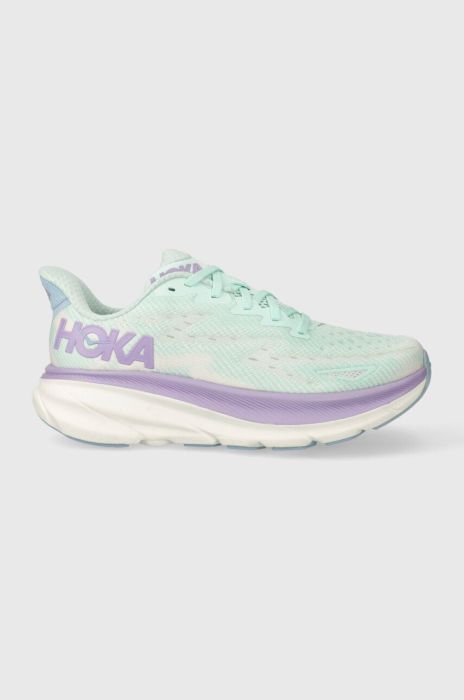 Бігові кросівки Hoka One One Clifton 9 колір бірюзовий Бігові кросівки Hoka One One Clifton 9 колір бірюзовий