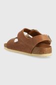 Шкіряні сандалі Birkenstock Milano Big Buckle жіночі колір коричневий 1024067 1024067-Cognac Шкіряні сандалі Birkenstock Milano Big Buckle жіночі колір коричневий 1024067 1024067-Cognac