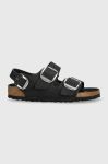 Шкіряні сандалі Birkenstock Milano жіночі колір чорний 1024953-Black Шкіряні сандалі Birkenstock Milano жіночі колір чорний 1024953-Black