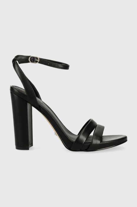 Шкіряні сандалі Guess FYNLEE колір чорний FL6FYN LEA03