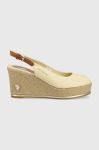 Сандалі U.S. Polo Assn. Alyssa жіночі на танкетці ALYSSA016D колір бежевий Сандалі U.S. Polo Assn. Alyssa жіночі на танкетці ALYSSA016D колір бежевий