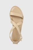 Шкіряні сандалі U.S. Polo Assn. LINDA жіночі колір бежевий LINDA001D