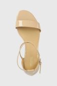 Шкіряні сандалі MICHAEL Michael Kors Serena колір бежевий 40S2SEMA1A