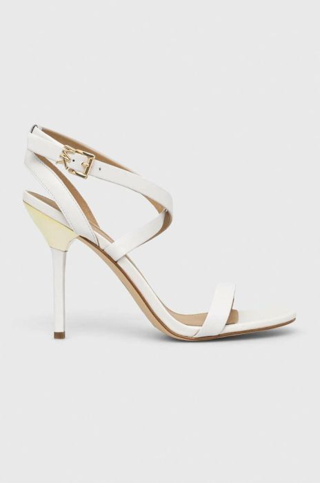 Шкіряні сандалі MICHAEL Michael Kors Asha колір білий 40S3ASHS1L Шкіряні сандалі MICHAEL Michael Kors Asha колір білий 40S3ASHS1L