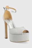 Сандалі MICHAEL Michael Kors Martina колір срібний 40S3MTHP1Q Сандалі MICHAEL Michael Kors Martina колір срібний 40S3MTHP1Q