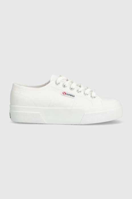 Кеди Superga 2740 PLATFORM жіночі колір білий S21384W Кеди Superga 2740 PLATFORM жіночі колір білий S21384W