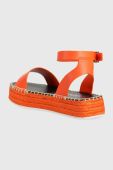 Сандалі HUGO Sun жіночі колір помаранчевий на платформі 50493066