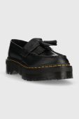 Шкіряні мокасини Dr. Martens Adrian Quad жіночі колір чорний на платформі DM27989001 Шкіряні мокасини Dr. Martens Adrian Quad жіночі колір чорний на платформі DM27989001