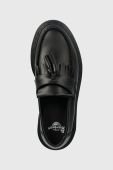 Шкіряні мокасини Dr. Martens Adrian Mono жіночі колір чорний на плоскому ходу DM30637001 Шкіряні мокасини Dr. Martens Adrian Mono жіночі колір чорний на плоскому ходу DM30637001