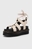 Шкіряні сандалі Dr. Martens Nartilla жіночі колір бежевий на платформі DM30764292 DM30764292-Parchment